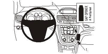 Brodit Montageplatte ProClip – Schwarz
