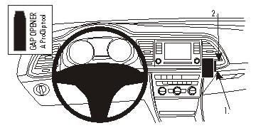 Brodit ProClip – Auto-Halterung – für Seat Leon (2013–2020) – Schwarz