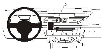 Brodit Auto-Halterung – universal – Schwarz