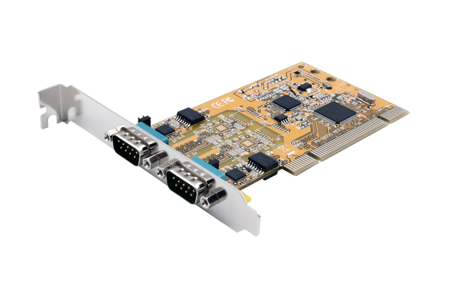 EXSYS EX-42032IS Serielle PCI-Karte – 2× RS-232/422/485, PCI – für Windows, Linux, macOS