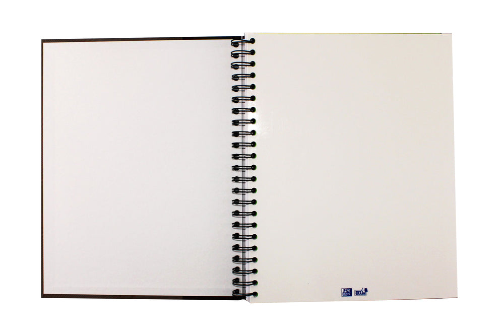 Oxford Collegeblock, Spiralbindung, 120 Blatt, 4-fach gelocht, perforiert, 90 g/m² – Taupe, für SCRIBZEE App