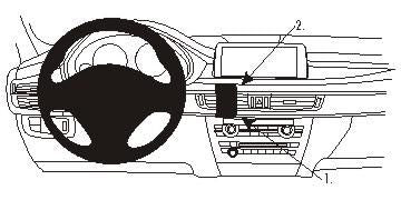 Brodit ProClip 854979 – Auto-Halterung (passiv) – für BMW X5 (2014–2015), BMW X6 (2015) – Schwarz