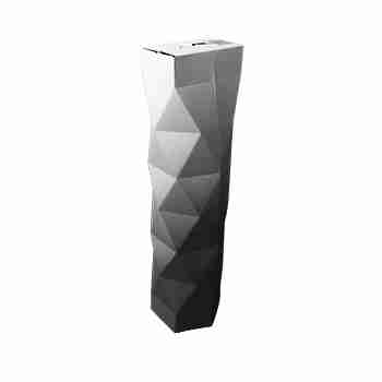 Model Geschenkbox Edgy-Box Wellpappe, bedruckt schwarz/weiss – 84 × 362 × 84 mm – für 1 Flasche – 1 Palette (6'600 Stk.)