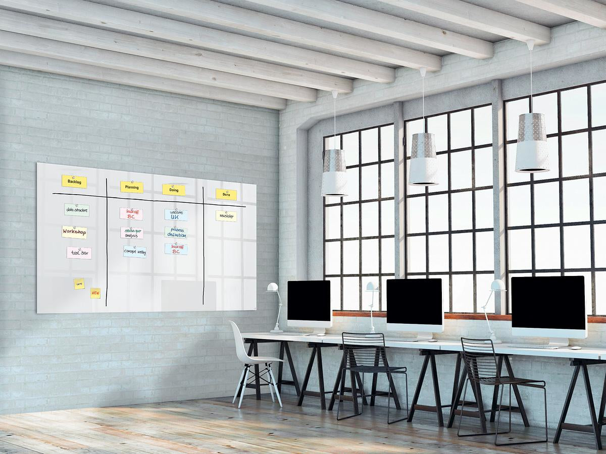 Sigel Whiteboard – 240 × 120 cm, Glas, magnetisch, Wandmontage