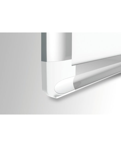 Bi-Office Whiteboard – 180 × 90 cm, lackierter Stahl, Aluminiumrahmen, Wandmontage