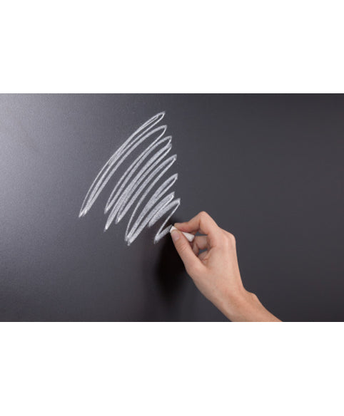 Bi-Office Kreidetafel – 1'200 × 900 mm, hoch/quer – MDF-Oberfläche, schwarz – für Kreide & Kreidemarker