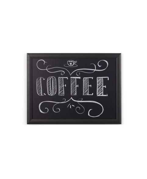 Bi-Office Kreidetafel – 1'200 × 900 mm, hoch/quer – MDF-Oberfläche, schwarz – für Kreide & Kreidemarker