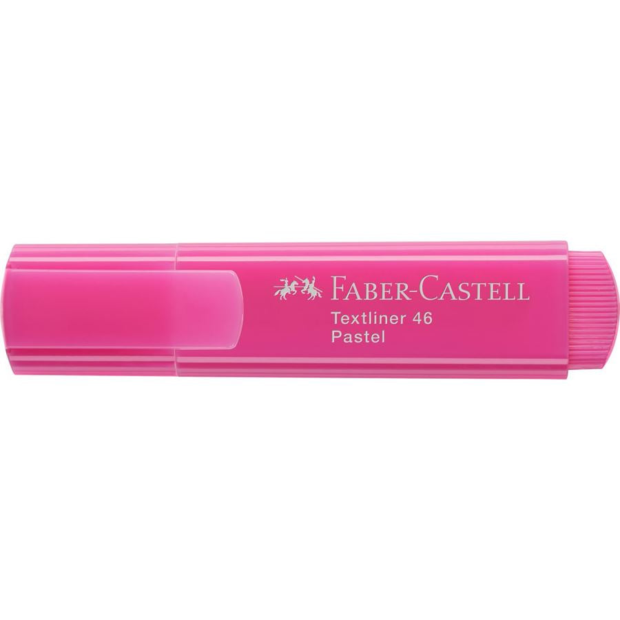 Faber-Castell 46 Textmarker Purpurrosa – Keilspitze, 1–5 mm, nachfüllbar
