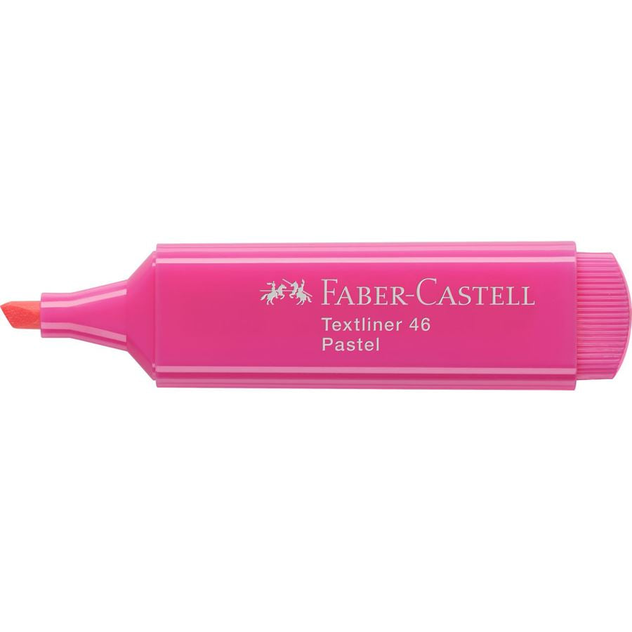 Faber-Castell 46 Textmarker Purpurrosa – Keilspitze, 1–5 mm, nachfüllbar