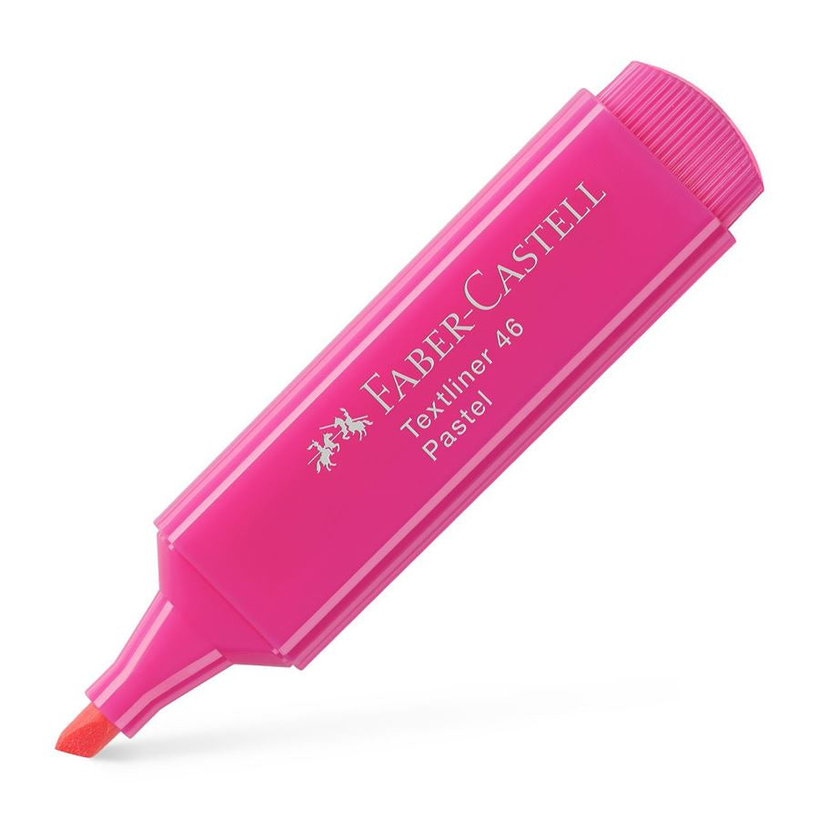 Faber-Castell 46 Textmarker Purpurrosa – Keilspitze, 1–5 mm, nachfüllbar