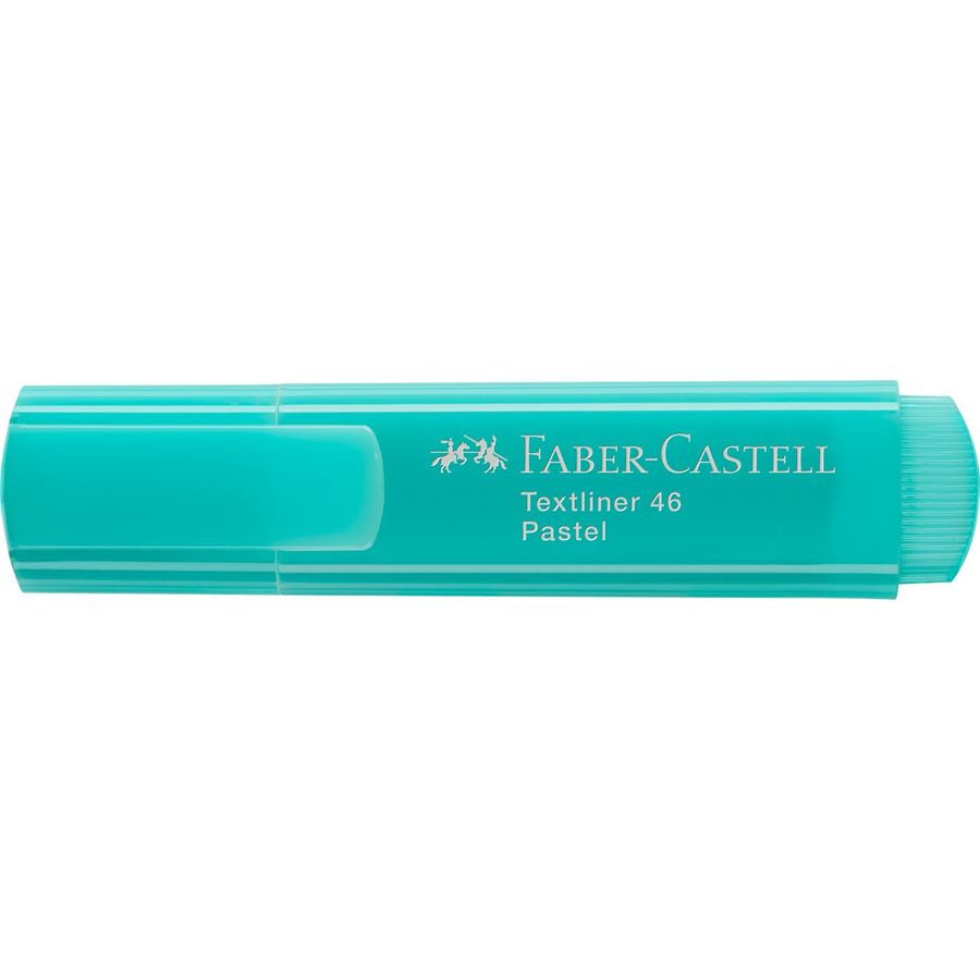 Faber-Castell 46 Pastell Textmarker türkis – Keilspitze, 1–5 mm, nachfüllbar