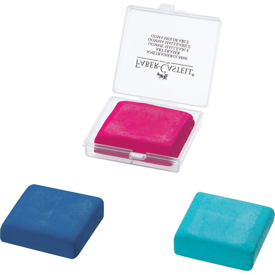 Faber-Castell Radierer – für Kreide, Kohle – 38 × 8 × 35 mm – Kunststoff – sortiert
