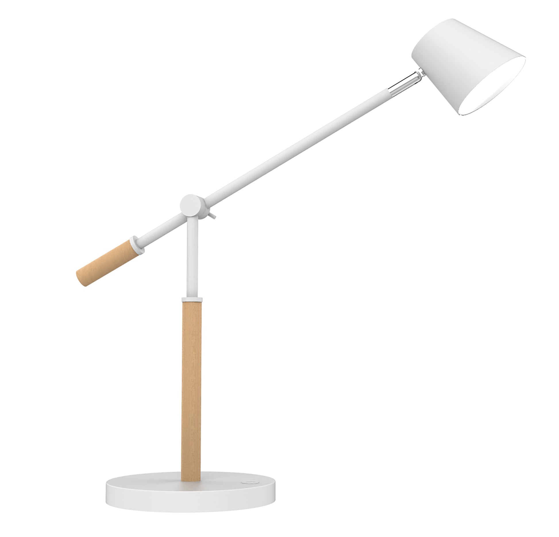Unilux Tischleuchte Vicky – LED 11 W, 900 lm, 3000 K, dimmbar, Neigungsverstellung – Buche/Weiss