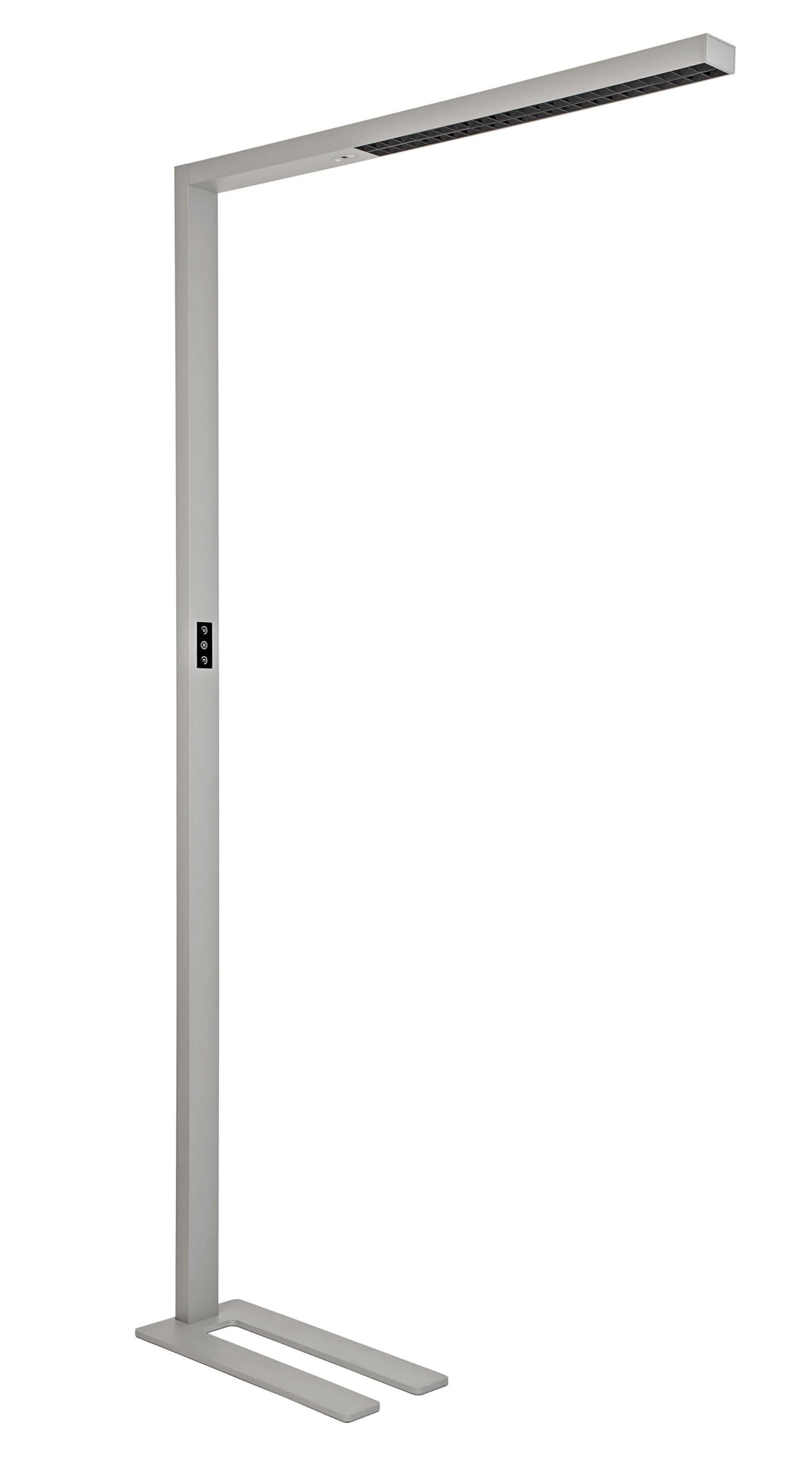 MAUL LED-Stehleuchte Sirius Colour Vario – Touchfeld, dimmbar – 3000–5700 K – 10’110 lm 66 W – Silber