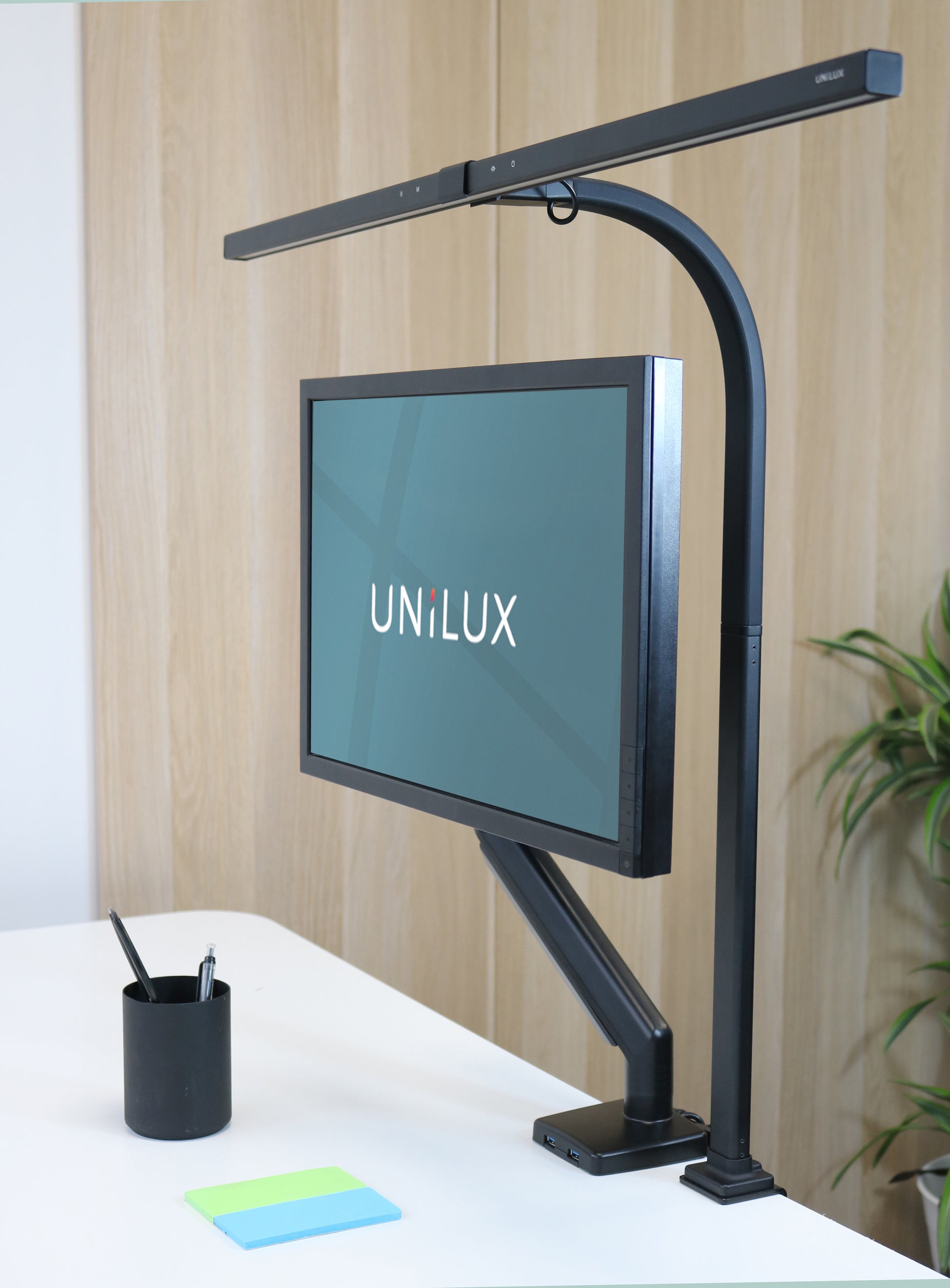 Unilux LED-Tischleuchte DIVA – dimmbar, Schwarz
