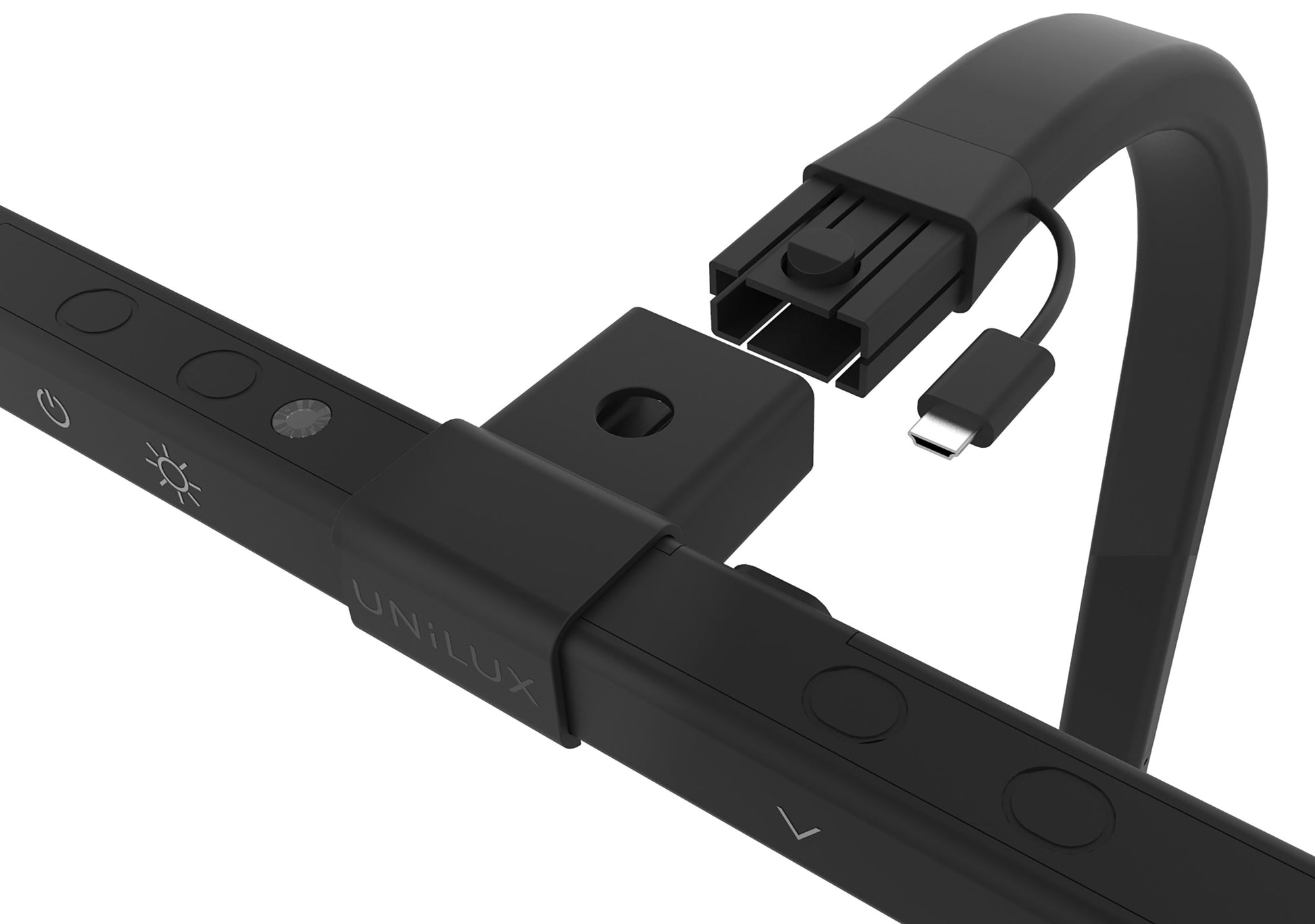 Unilux LED-Tischleuchte DIVA – dimmbar, Schwarz