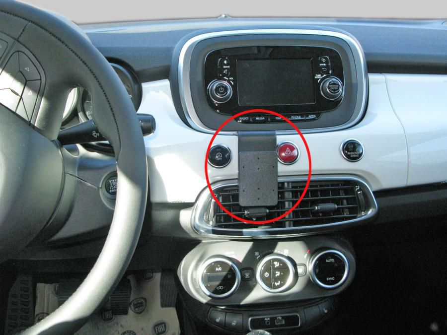 Brodit Auto-Halterung, ProClip – für Fiat 500 X 2015–2018 – Schwarz, ABS