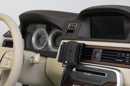 Brodit Auto-Ladegerät – 2× USB (QC 3.0 + 2,4 A), Zigarettenanzünder 12–24 V – Lüftungsschlitz – für Samsung