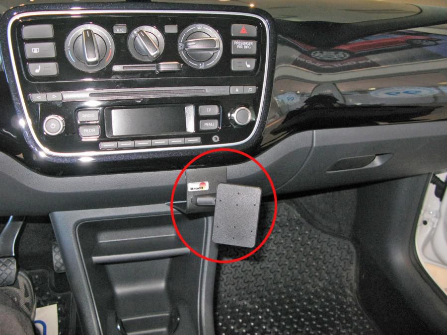 Brodit Auto-Halterung, passiv – für Skoda Citigo, Seat Mii, VW Up (2015–2016) – Schwarz