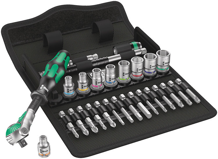 Wera Schraubendreher-Bit-Set Zyklop – 15 Bits – Antrieb 1/4" – 8100 SA 9