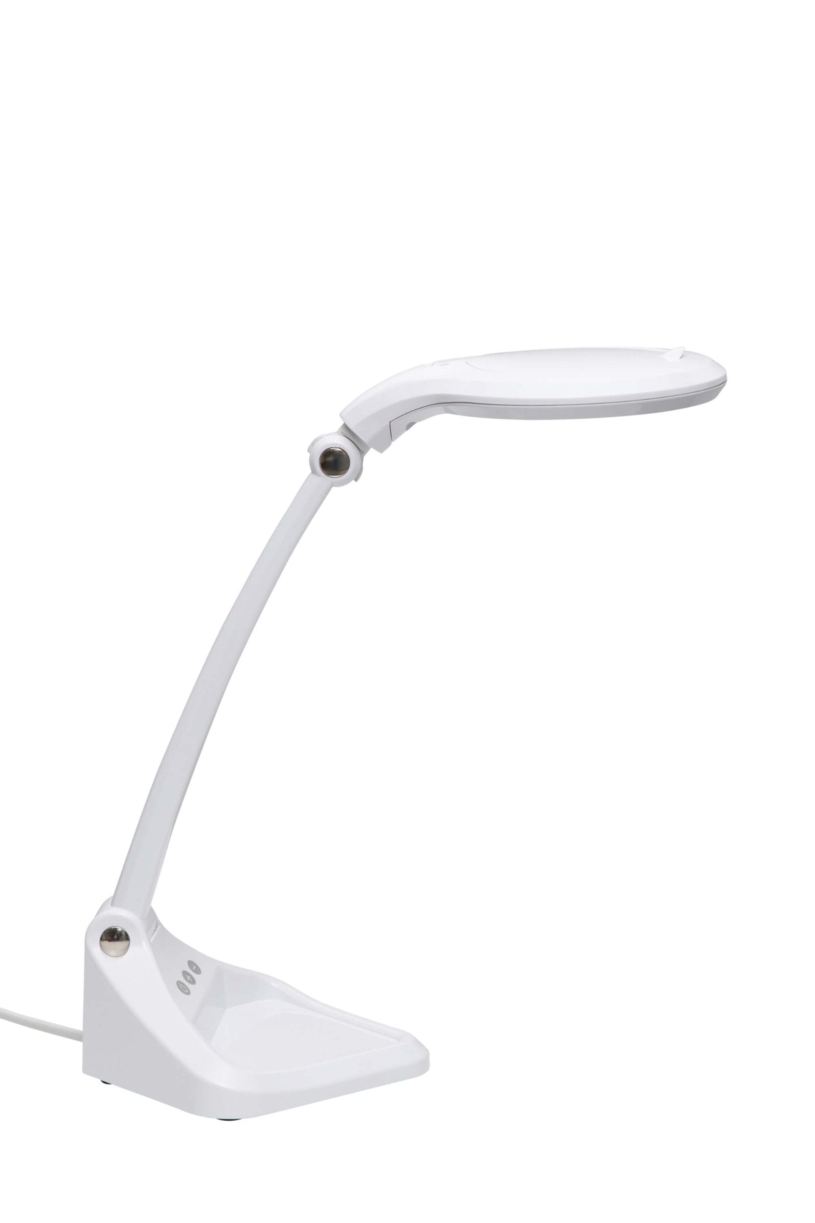 MAUL Iris LED-Lupenleuchte – 3 D, 1,75×, 502 lm, 6500 K, dimmbar – weiss