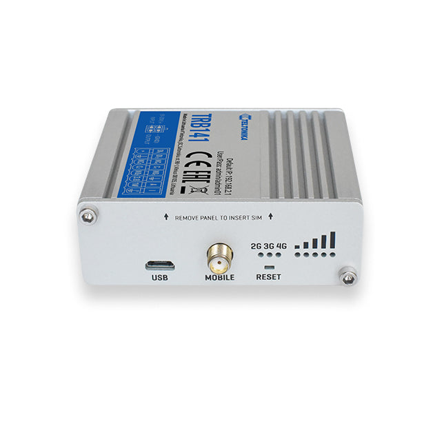 Teltonika TRB141 – VPN-Router – LTE Cat 1, 1×MiniSIM, OpenVPN/IPsec/GRE, SMA-Antenne, IP30