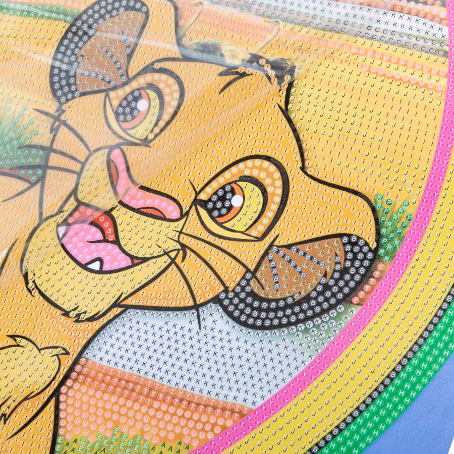 CRAFT Buddy Crystal Art Scroll – Diamond Painting Set – Disney Lion King – 40 × 50 cm – ab 8 Jahren