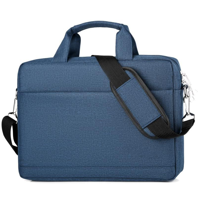 eSTUFF Notebook-Tasche bis 15,6" – abnehmbarer Schultergurt, Trolley-Haltegurt – Blau