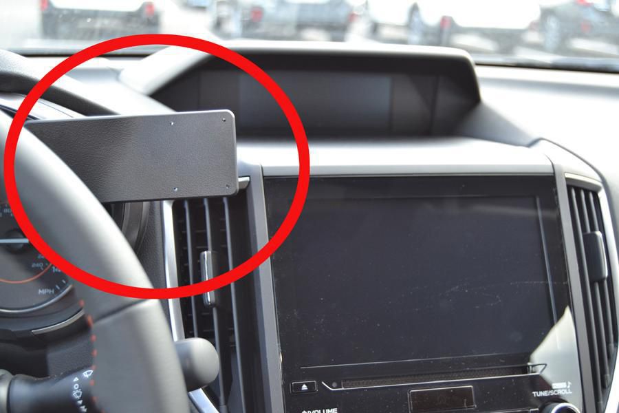 Brodit Auto-Halterung, Klemmhalterung, senkrecht – universal – Schwarz, Kunststoff/ABS