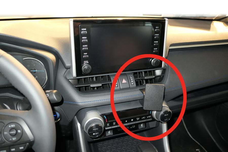 Brodit Auto-Halterung, Schraubbefestigung – Universal – Schwarz, ABS
