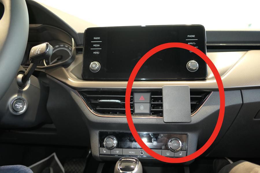 Brodit Auto-Halterung, Autolüftungsmontage – für Smartphones (universal) – Schwarz, ABS