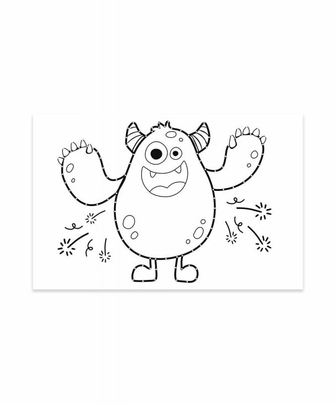 URSUS Bilder-Set zum Ausmalen – 11 × 17 cm, Tiermotiv, Weiss – 100 Stück