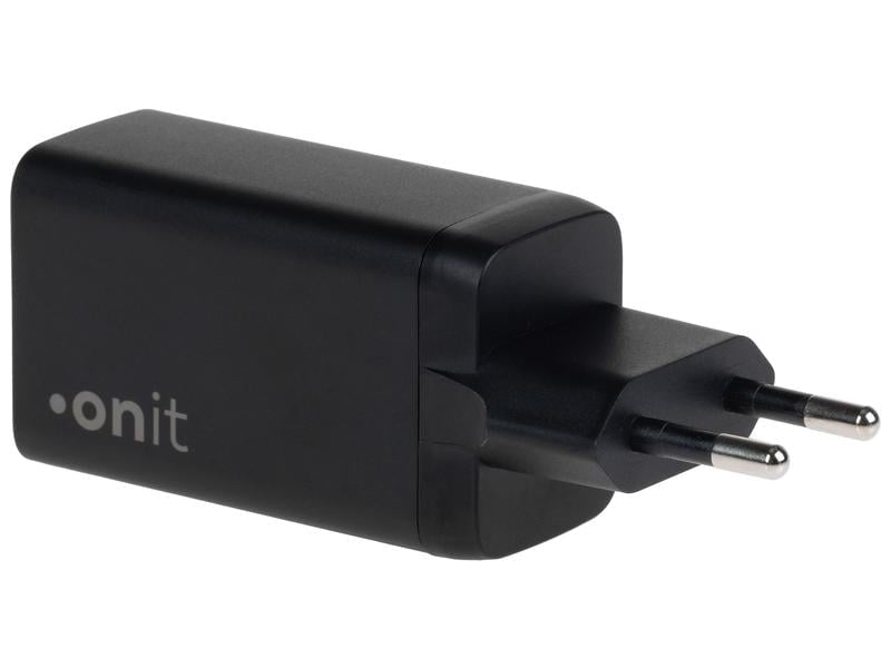 ONIT F01426 USB-Wandladegerät 120 W – USB-C×2, USB-A×1 – PD 3.1, PPS, GaN – Schwarz