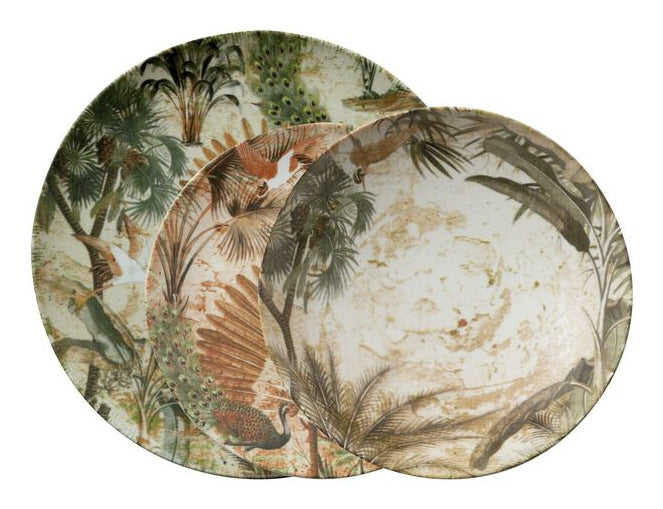 Arthur Krupp Eden Speise-Service – 12-teiliges Set, Speiseteller Ø 27,5 cm, Steinzeug, spülmaschinenfest, mikrowellengeeignet