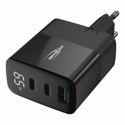 Ansmann Home Charger HC365PD Ladegerät – 65 W, 2× USB-C + 1× USB-A, GaN – für USB-Geräte