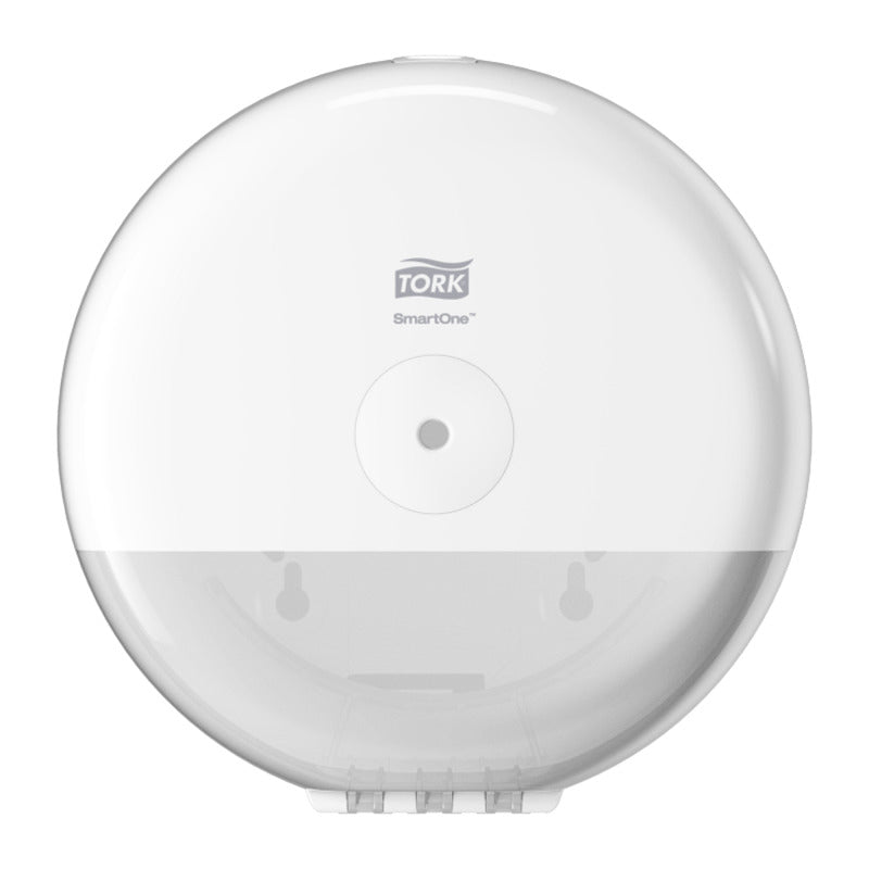 Tork Toilettenpapierspender – Kunststoff, weiss, für T9 Nachfüllung, 21,9 × 15,6 × 21,9 cm
