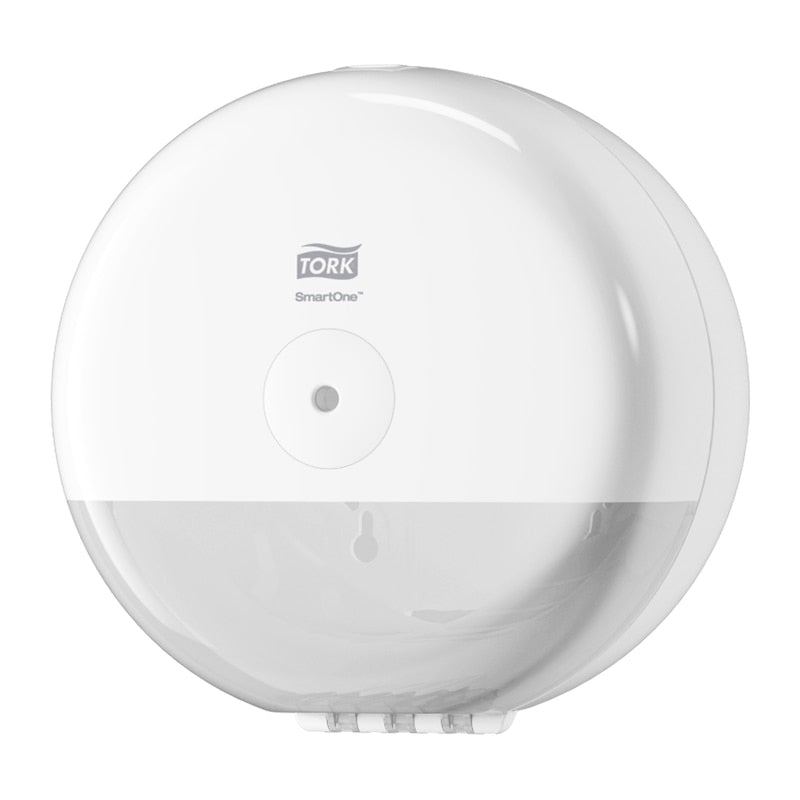 Tork Toilettenpapierspender – Kunststoff, weiss, für T9 Nachfüllung, 21,9 × 15,6 × 21,9 cm