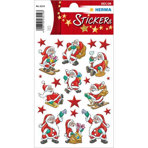 HERMA Schmucketiketten – Klassisches Weihnachten – 63 Stück – permanent – mehrfarbig – 84 × 120 mm