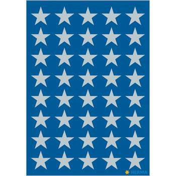 HERMA Geschenketiketten – Sterne – 120 Etiketten – permanent, Papier – Bogen 84 × 120 mm