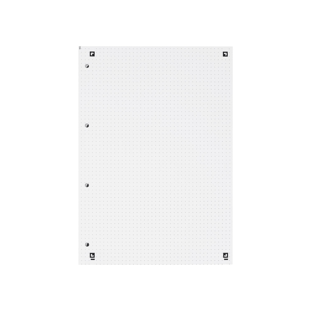 Oxford Collegeblock, Karton, 80 Blatt, 4-fach gelocht, perforiert, 90 g/m² – Sand, für SCRIBZEE App