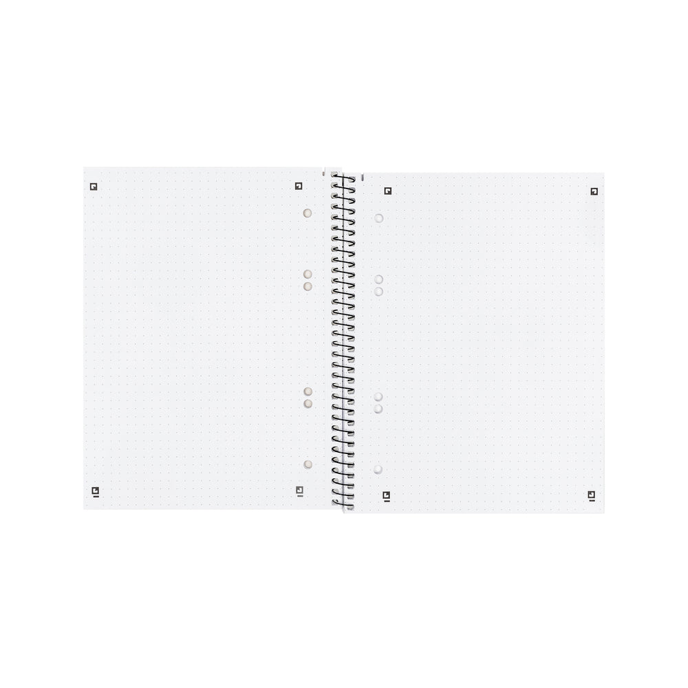 Oxford Collegeblock – A5+ – 90 g/m² – Spiralbindung, mikroperforiert, Ausreisshilfe, Mint, EU Ecolabel