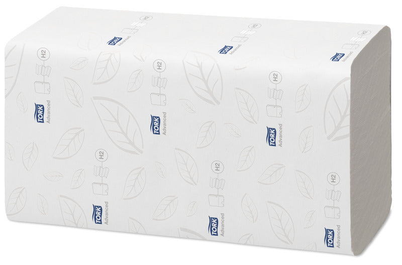 Tork Falthandtücher Z-Falz – 2-lagig, weiss – 212 × 255 mm – für H2 – Karton 21 × 200 Blatt