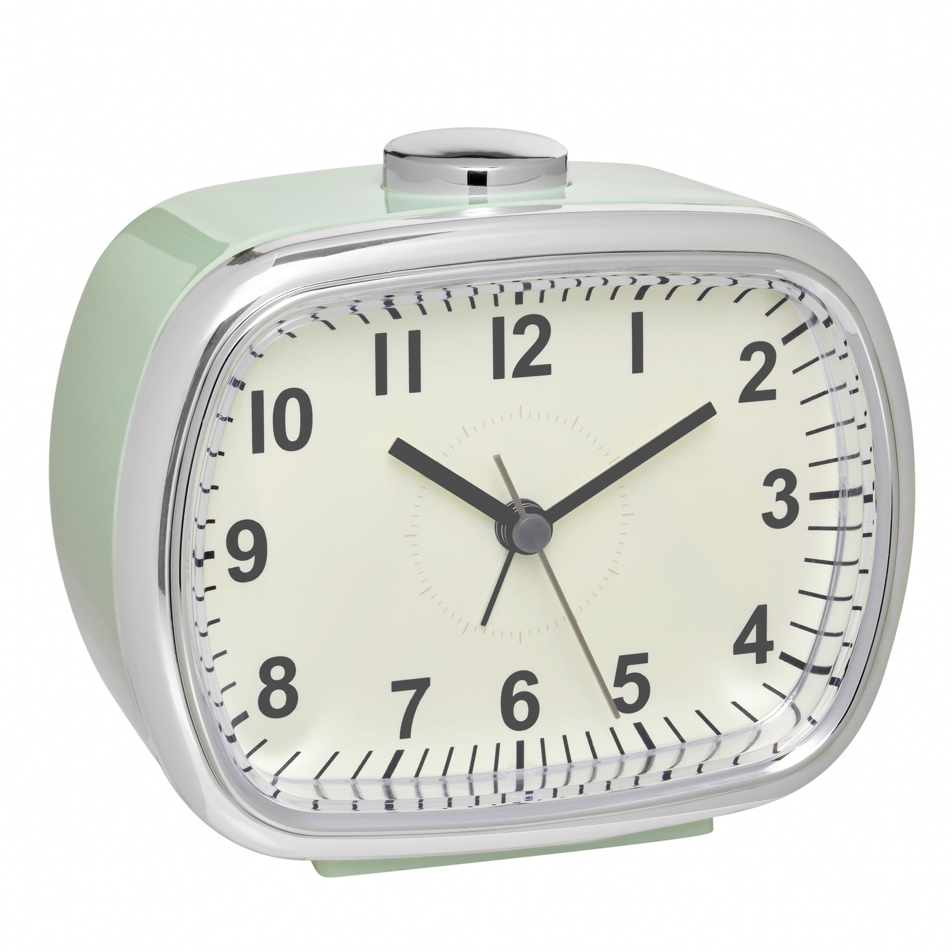 TFA-Dostmann TFA Dostmann Quarz-Wecker – Analog, Schlummerfunktion, 11,0 × 9,2 × 6,0 cm, Mint, Kunststoff
