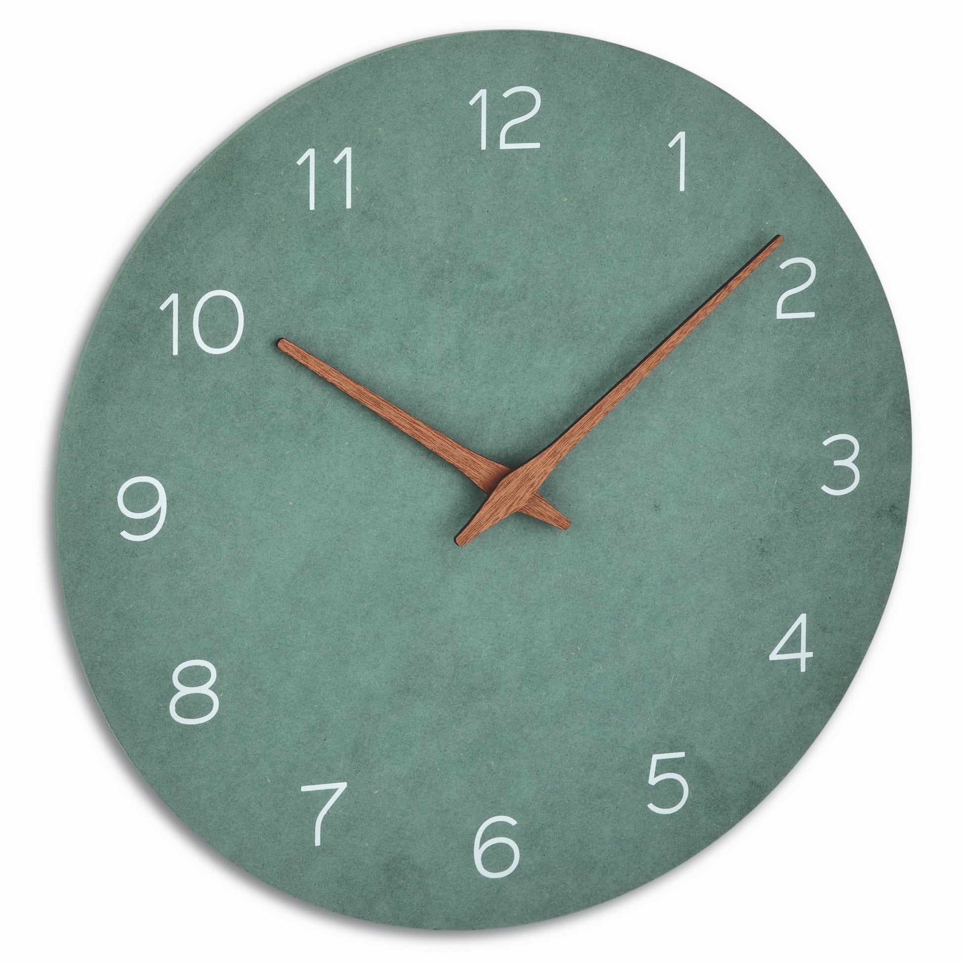 TFA-Dostmann TFA Dostmann Wanduhr – Analog, Lautlos, Ø 29,7 cm, Jadegrün, Holz
