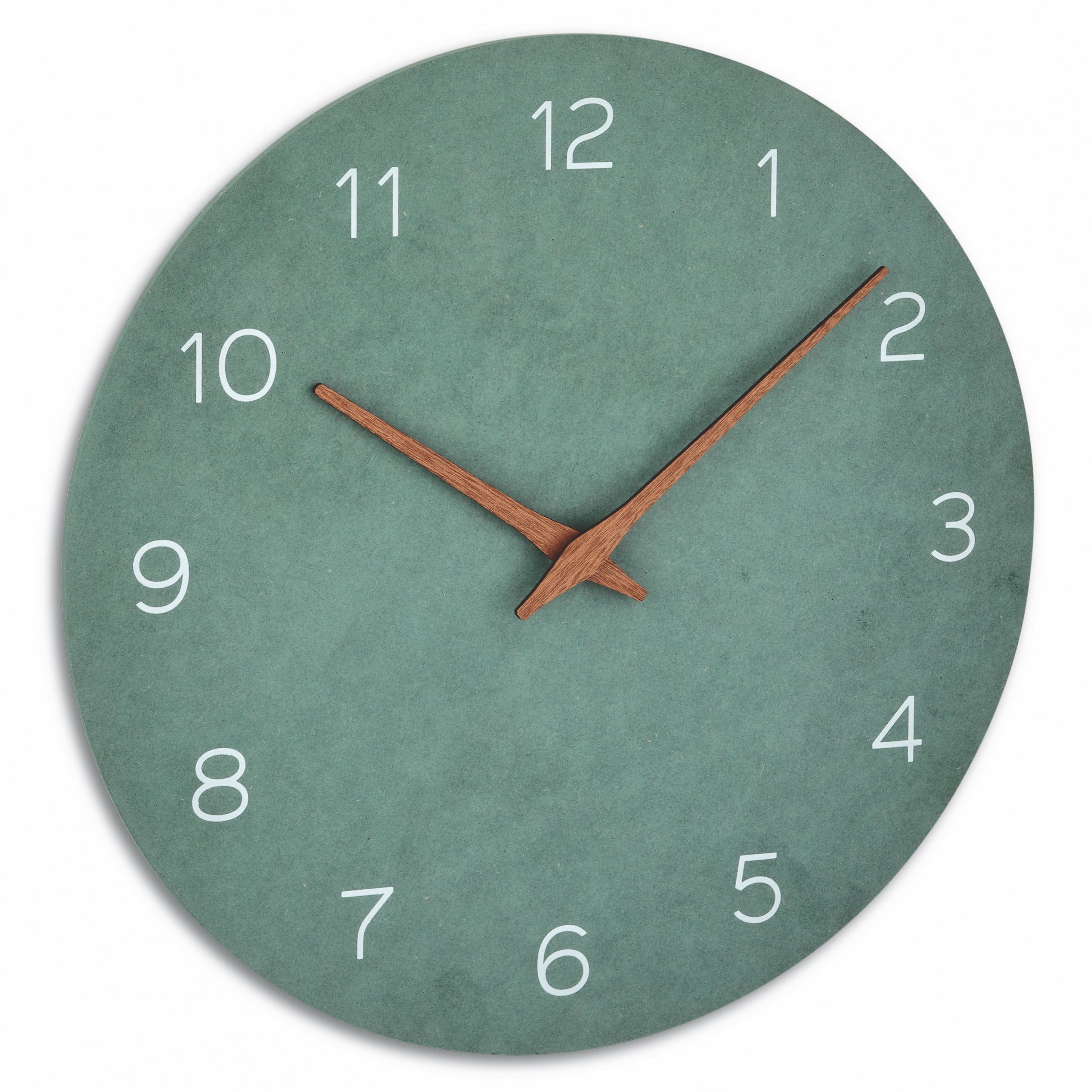 TFA-Dostmann TFA Dostmann Wanduhr – Analog, Lautlos, Ø 29,7 cm, Jadegrün, Holz