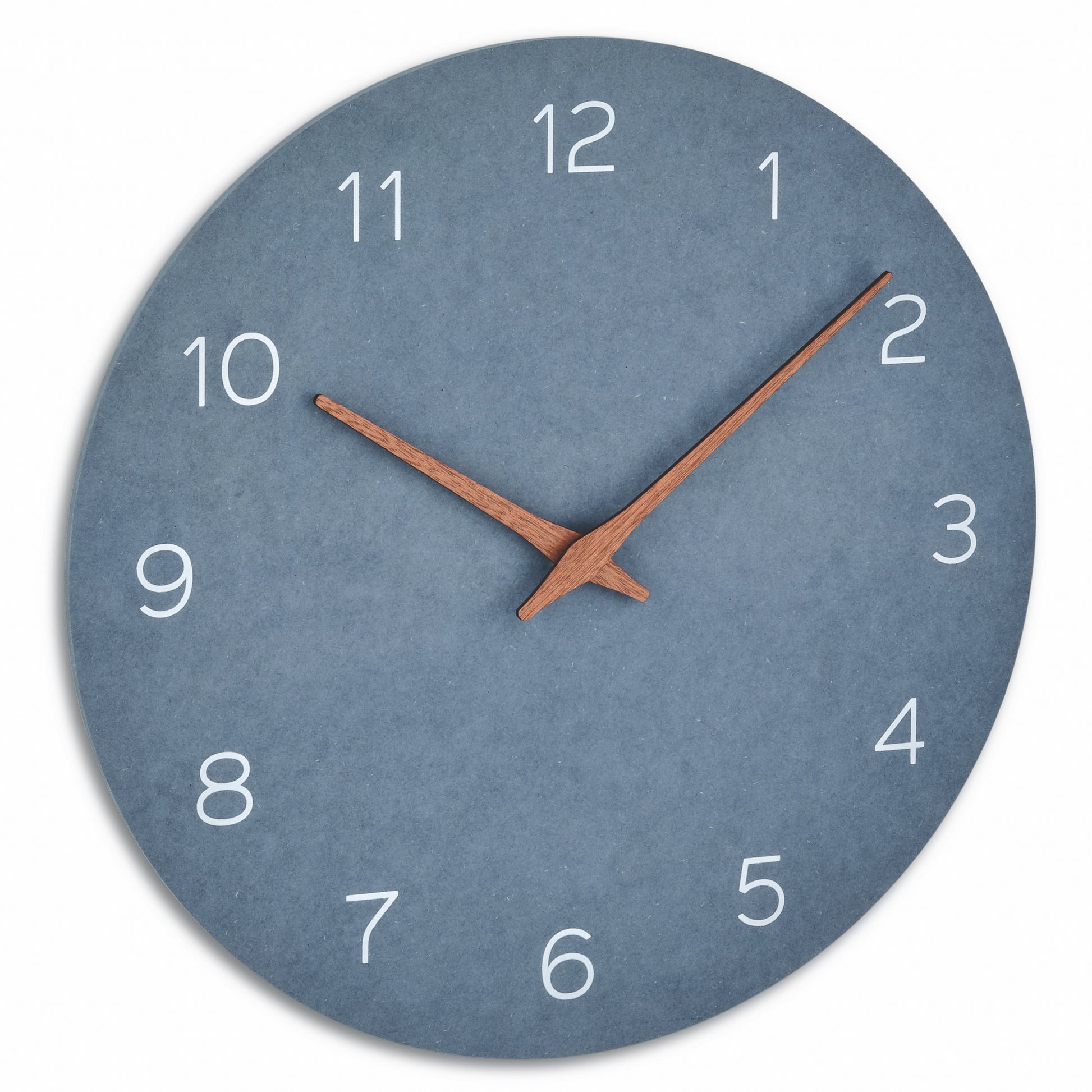 TFA-Dostmann TFA Dostmann Wanduhr – Analog, lautlos, Ø 29,7 cm, Taubenblau, Holz