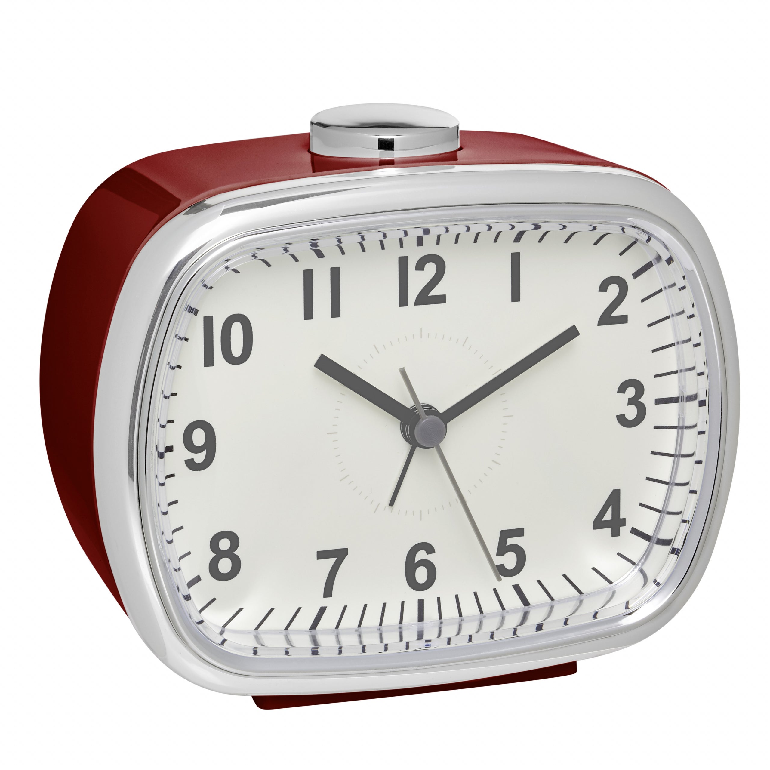 TFA-Dostmann TFA Dostmann Quarz-Wecker – Analog, Schlummerfunktion, 11 × 9,2 × 6 cm, rot, Kunststoff
