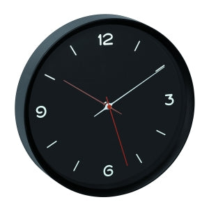 TFA-Dostmann TFA Dostmann Wanduhr – Analog, Ø 30,9 cm, Schwarz, Kunststoff/Glas