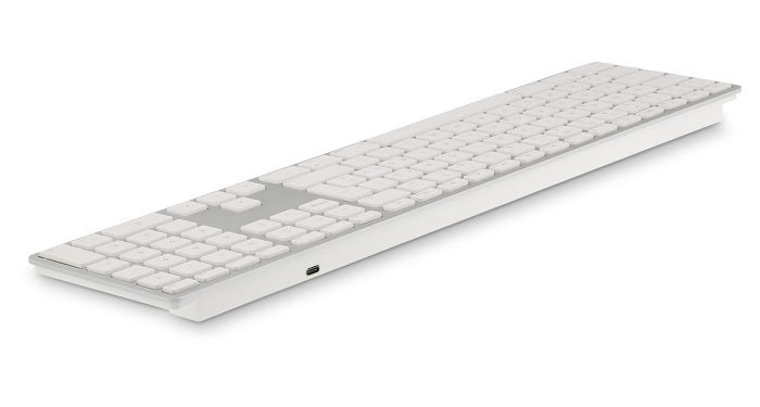 LMP WKB-1243 – Tastatur, kabellos (Bluetooth), CH-Layout (DE-CH), Fullsize (mit Ziffernblock), Scissor