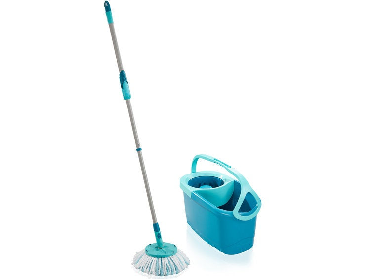 Leifheit Clean Twist Disc Mop – Wischmopp-Set – Wischbreite 30 cm, Teleskopstiel, Mint